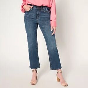 NYDJ Ellison Straight Leg Ankle Jean with Cool Embrace - size 2